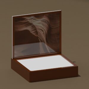 illuminated cosmetics display stand